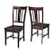International Concepts Set of 2 San Remo Splatback Chairs, Rich Mocha C15-10P - alternate 7